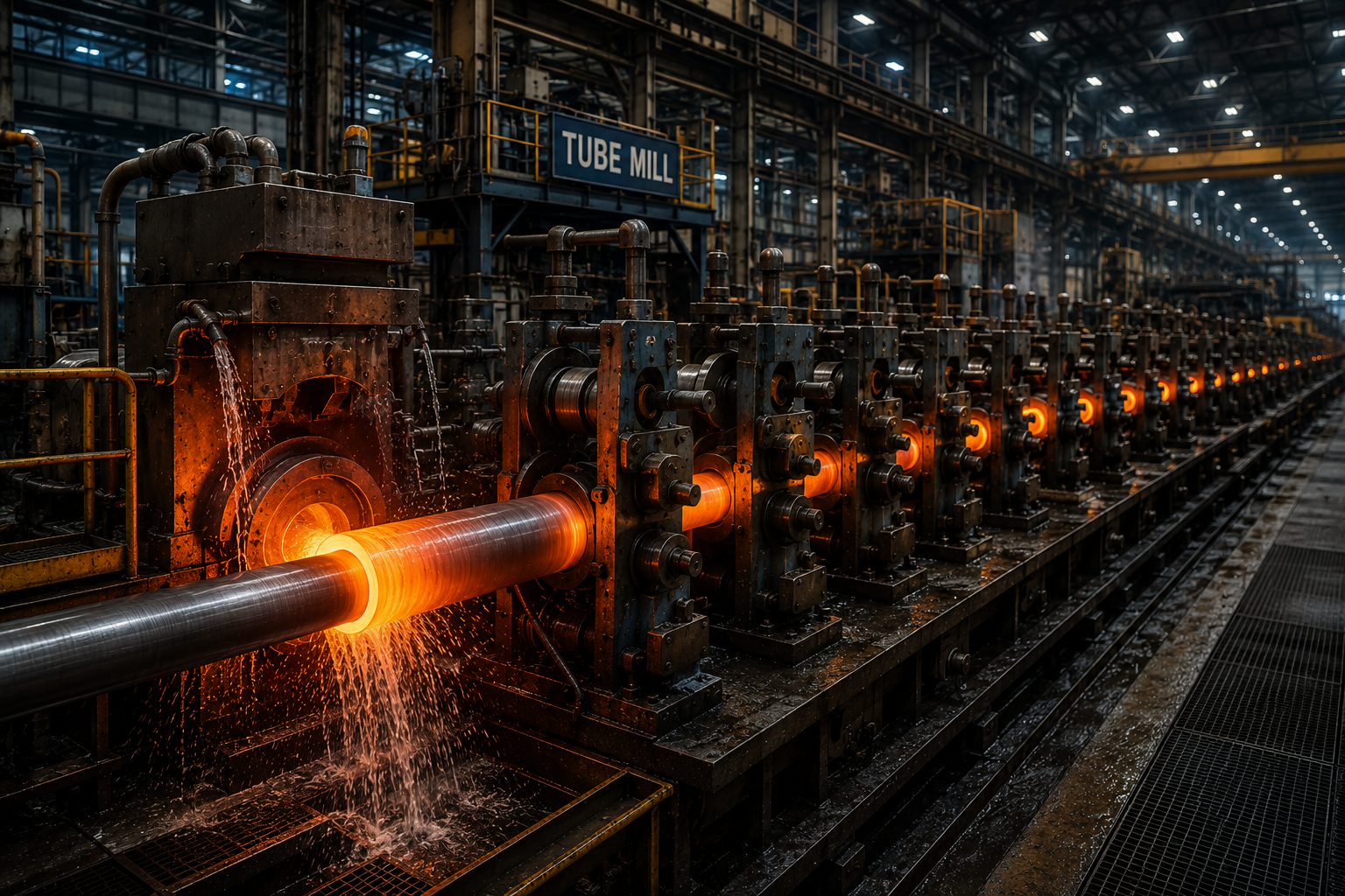 pipe formation (tube mill)